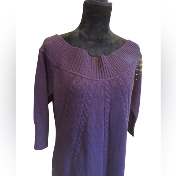 New York & Company Purple Sweater Dress size XL - Picture 6 of 7